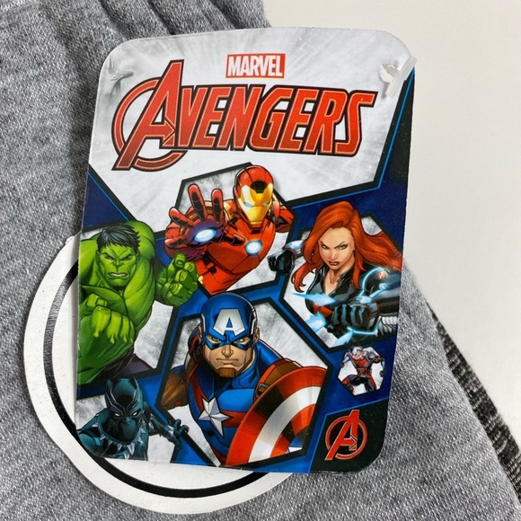 NWT Marvel Avengers 2 Pack Of Boy's Joggers/Sweatpants light Gray & Dark Gray - Picture 10 of 14